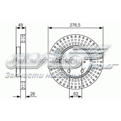 Compre DI2033C Japan Parts Disco do freio dianteiro