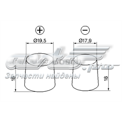 Compre 8550503610 Renault (RVI) Bateria recarregável (PILHA)