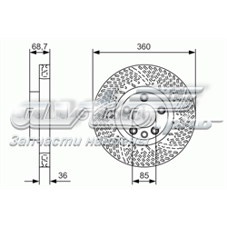 Compre 0986479B13 Bosch Disco do freio dianteiro