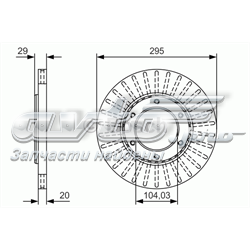 Disco do freio dianteiro Japan Parts DI126C