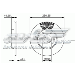Compre 0986479A12 Bosch Disco do freio dianteiro