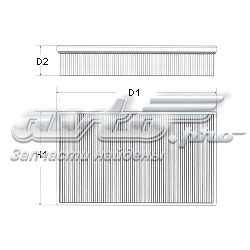 Filtro de ar Champion CAF100554P preço, a partir de 9,20 USD