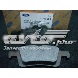 1360254 Ford Sapatas do freio traseiras de disco