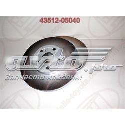 4351205040 Toyota Disco do freio dianteiro