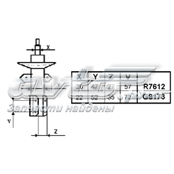 Amortecedor dianteiro Renault (RVI) 543022221R preço, a partir de 81,72 USD