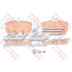 Sapatas do freio traseiras de disco Mercedes A0064209220