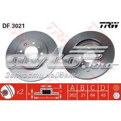 Disco do freio dianteiro TRW DF3021 preço, a partir de 34,28 USD