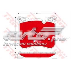 Sapatas do freio dianteiras de disco 34116858540 BMW