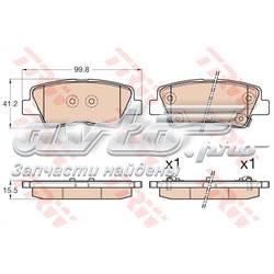 Sapatas do freio traseiras de disco 58302B2A70 Hyundai/Kia