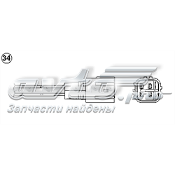 8946506200 Toyota Sonda lambda, sensor de oxigênio