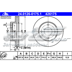 Disco do freio dianteiro Japan Parts DI160C preço, a partir de 105,19 USD