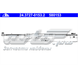 Compre 909418 SPJ Cabo traseiro direito/esquerdo do freio de estacionamento