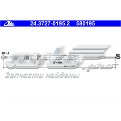 Compre 911490 SPJ Cabo traseiro direito/esquerdo do freio de estacionamento