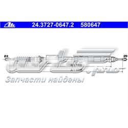 Compre 73882 Asam Cabo traseiro direito/esquerdo do freio de estacionamento