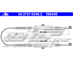 Compre 4745W5 Peugeot/Citroen Cabo traseiro direito/esquerdo do freio de estacionamento