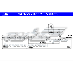 Cabo do freio de estacionamento traseiro direito Mercedes A1404202085 preço, a partir de 23,07 USD