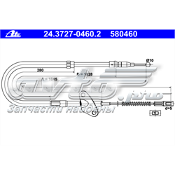 Compre A6014203485 Mercedes Cabo do freio de estacionamento traseiro direito