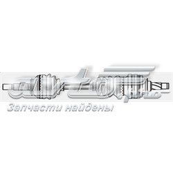 Semieixo (acionador) dianteiro Loebro 304873