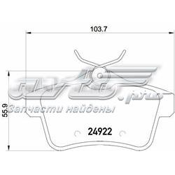 Sapatas do freio traseiras de disco Brembo P61114 preço, a partir de 31,30 USD