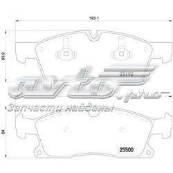 Sapatas do freio dianteiras de disco Brembo P50109