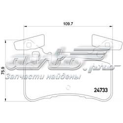 Sapatas do freio traseiras de disco Brembo P50110 preço, a partir de 60,42 USD