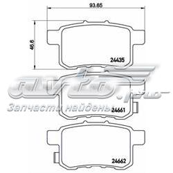 Sapatas do freio traseiras de disco Brembo P28072 preço, a partir de 35,74 USD