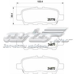 Sapatas do freio traseiras de disco Brembo P56087 preço, a partir de 20,61 USD