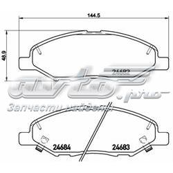 Sapatas do freio dianteiras de disco Brembo P56088 preço, a partir de 38,37 USD