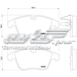 Sapatas do freio dianteiras de disco Brembo P61106 preço, a partir de 42,74 USD