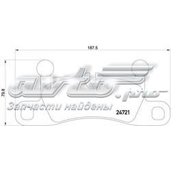 Sapatas do freio traseiras de disco Brembo P65027 preço, a partir de 56,92 USD