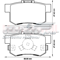 Sapatas do freio traseiras de disco Jurid/Bendix 572544J preço, a partir de 37,32 USD