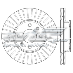Disco do freio dianteiro 517121W200 Hyundai/Kia
