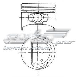 Compre 55204026 Fiat/Alfa/Lancia Pistão do kit para 1 cilindro, 2ª reparação ( + 0,50)