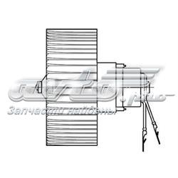 Motor de ventilador de forno (de aquecedor de salão) 0060809087 Fiat/Alfa/Lancia