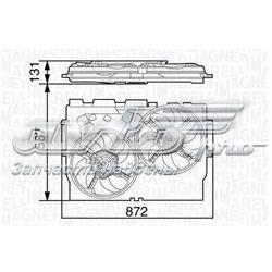 1674057780 Peugeot/Citroen Difusor do radiador de esfriamento, montado com motor e roda de aletas