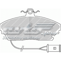 Compre JZW698151AS VAG Sapatas do freio dianteiras de disco
