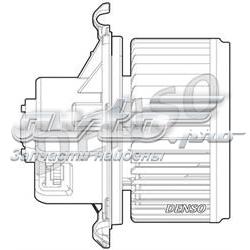 DEA09024 Denso Motor de ventilador de forno (de aquecedor de salão)