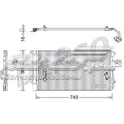 DCN02027 Denso Radiador de aparelho de ar condicionado