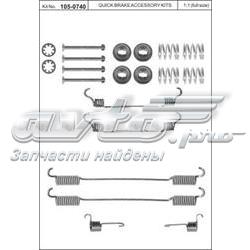 1050740 Quick Brake Kit de montagem das sapatas traseiras de tambor