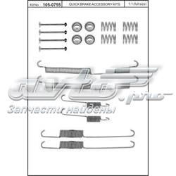 Kit de montagem das sapatas traseiras de tambor Renault Master I T