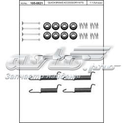 1050821 Quick Brake Kit de montagem das sapatas traseiras de tambor
