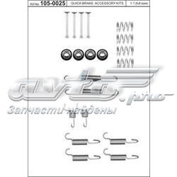 1050025 Quick Brake Kit de montagem das sapatas traseiras de tambor