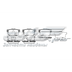 232504 Road House Sapatas do freio traseiras de disco