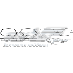 2133700 Road House Sapatas do freio dianteiras de disco