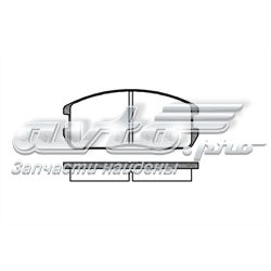 Sapatas do freio dianteiras de disco Mitsubishi Lancer 3 C1A,C6A