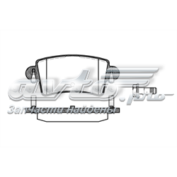 283300 Road House Sapatas do freio traseiras de disco