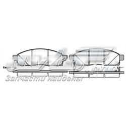 2143402 Road House Sapatas do freio dianteiras de disco