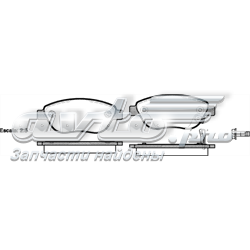 285921 Road House Sapatas do freio dianteiras de disco