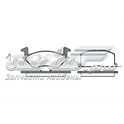 233202 Road House Sapatas do freio dianteiras de disco