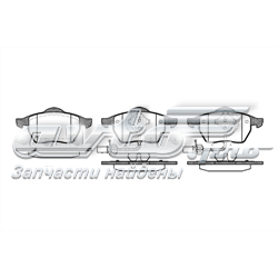 239022 Road House Sapatas do freio dianteiras de disco